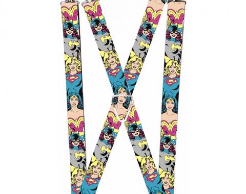 Suspenders - 1.0" - Batgirl/Supergirl/Wonder Woman Poses