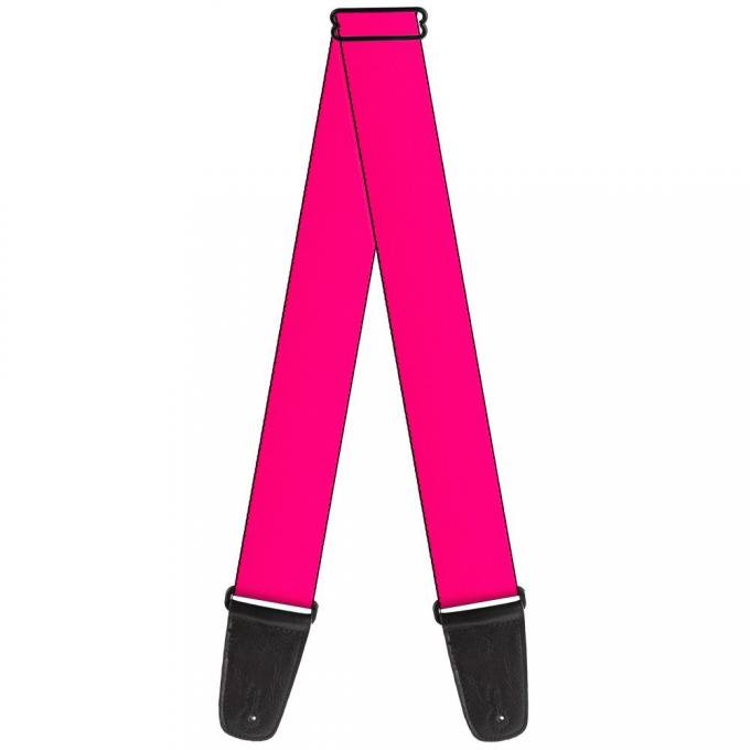 Guitar Strap - Neon Pink Print