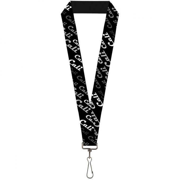Buckle-Down Lanyard - CALI Fade Diagonal Black/Gray/White