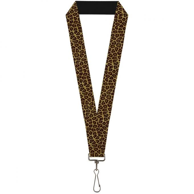 Buckle-Down Lanyard - Leopard Brown