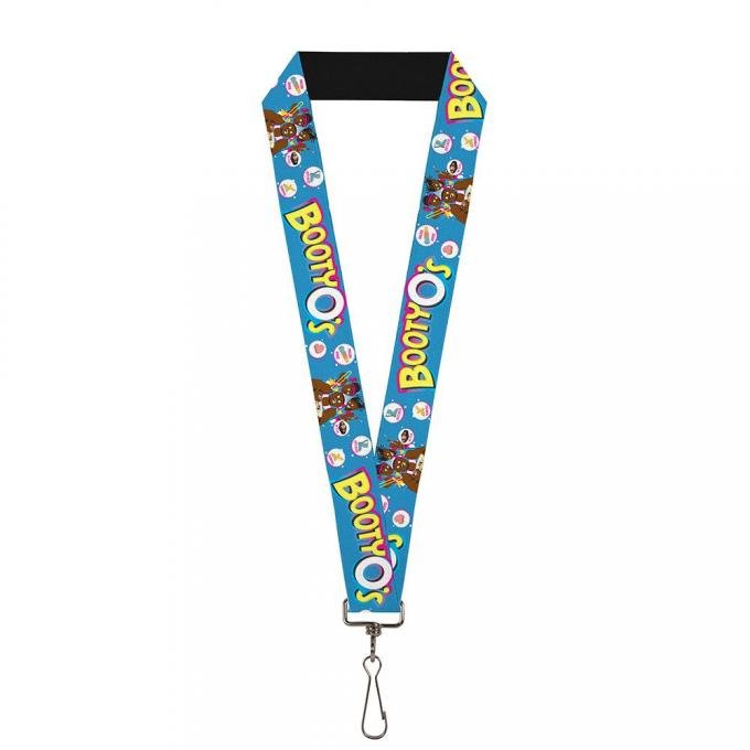 Lanyard - 1.0" - The New Day BOOTY O's Group Pose Blue/Pinks/Yellows/White