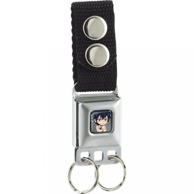 Keychain - Gray Fullbuster Chibi Pose Full Color Gray Fade