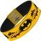 Elastic Bracelet - 1.0" - Vintage Batman Logo & Bat Signal-3 Yellow