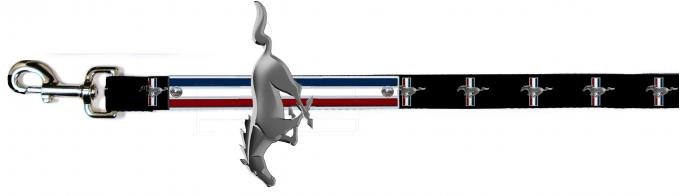 Dog Leash Cape - Mustang Tri-Bar Stripe Cape + Ford Mustang w/Bars Logo Repeat