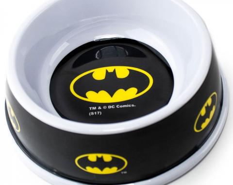 Single Melamine Pet Bowl - 7.5&rdquo; (16oz) - Batman Black/Yellow