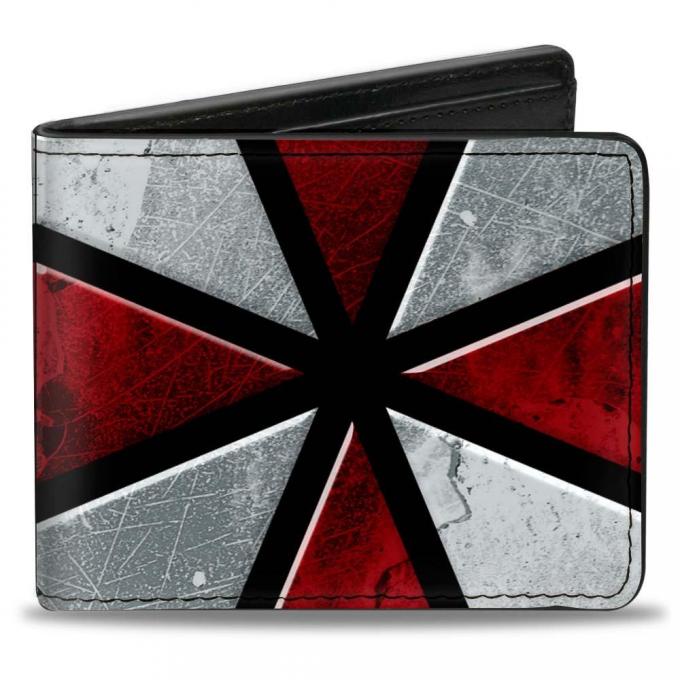 Bi-Fold Wallet - RESIDENT EVIL Umbrella CLOSE-UP Black/Red/White