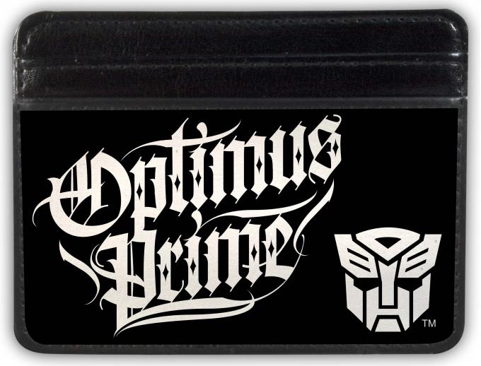Weekend Wallet - OPTIMUS PRIME Old English/Autobot Logo Black/White
