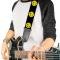 Guitar Strap - Happy Face Black/Yellow/Black