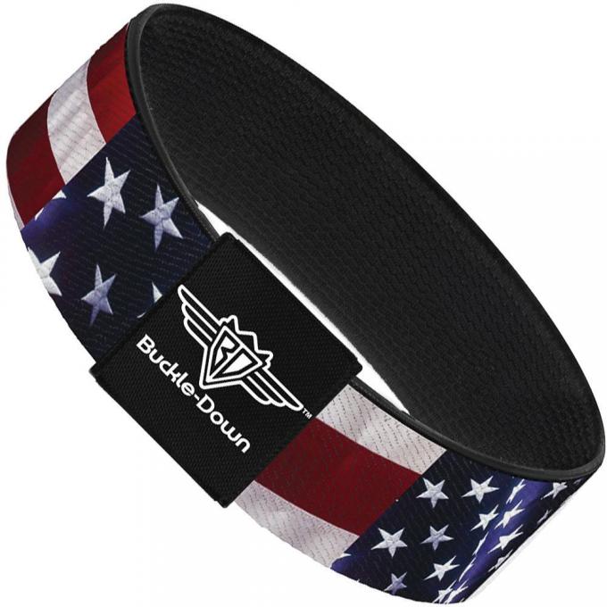 Buckle-Down Elastic Bracelet - American Flag Vivid C/U