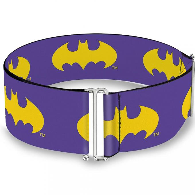 Cinch Waist Belt - Batman Signal Purple/Yellow - ONE SIZE