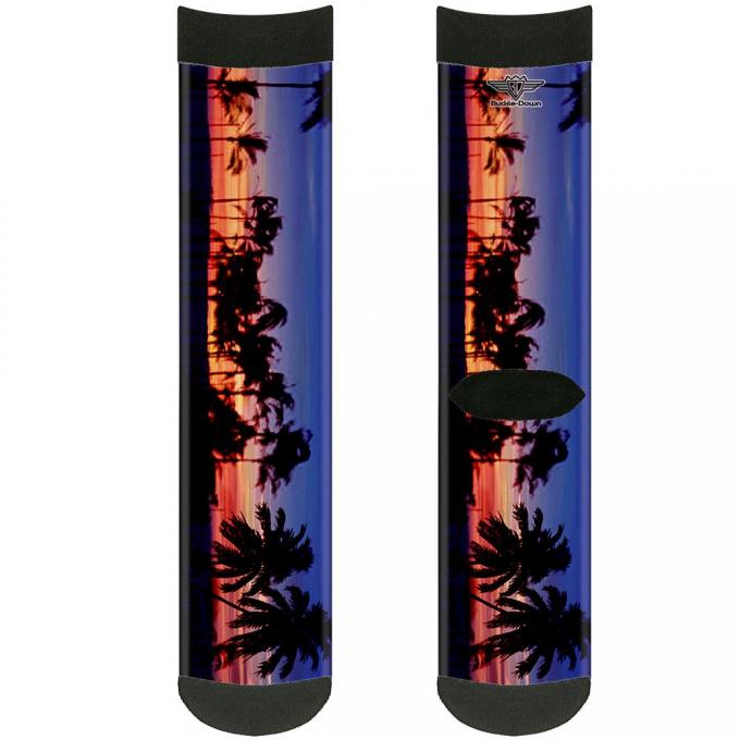 Sock Pair - Polyester - California Sunset - CREW