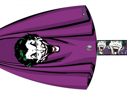 Dog Leash Cape - Joker Face/Purple Cape + Joker Face/Logo/Spades Black/Green/Purple