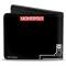 Bi-Fold Wallet - Mr. Monopoly Tossing Money Pose/MONEY + MONOPOLY Black/White