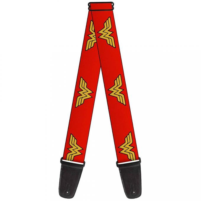 Guitar Strap - Wonder Woman Logo Red