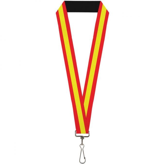 Buckle-Down Lanyard - Stripes Red/Yellow/Red