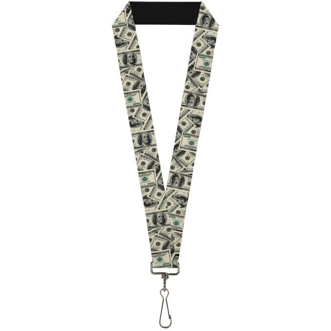 Buckle-Down Lanyard - Benjamins2 Stacked