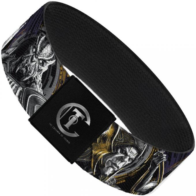 AVENGERS: INFINITY WAR 
Elastic Bracelet - 1.0" - Infinity War 4-Villains Group Black/Purples/Grays/Gold