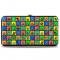 Hinged Wallet - MegaMan 8-Bit Character Multi Color Blocks