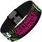 Elastic Bracelet - 1.0" - ULTIMATE WARRIOR Pose/Face Black/Green/White/Pink