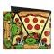 Canvas Bi-Fold Wallet - TMNT Turtle Battle Poses/Pizza