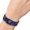 Elastic Bracelet - 1.0" - SUPERMAN MAN OF STEEL Shield Collage/Rays Black/Blues/Reds/Yellows