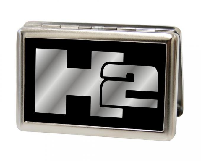 Business Card Holder - LARGE - H2 FCG Black/Silver