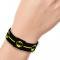 Elastic Bracelet - 1.0" - BATMAN/Bat Signal Single Stripe Black/Yellow