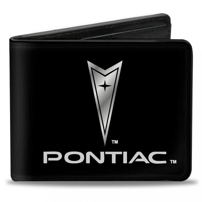 Bi-Fold Wallet - Pontiac Black/Silver Logo CENTERED