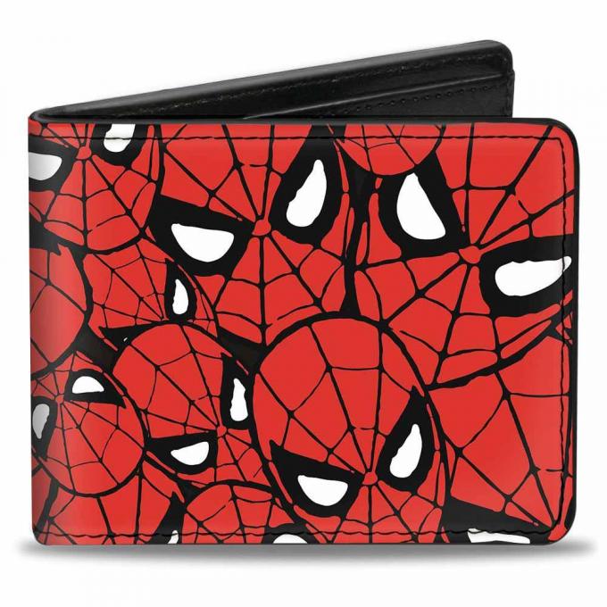 MARVEL COMICS 
Bi-Fold Wallet - Spider-Man Face Stacked
