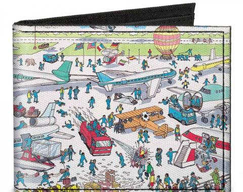 Canvas Bi-Fold Wallet - Where's Waldo? Airport