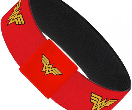 Elastic Bracelet - 1.0" - Wonder Woman Logo Red