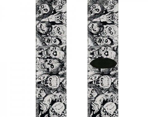 Sock Pair - Polyester - Zombie Skulls Sketch - CREW