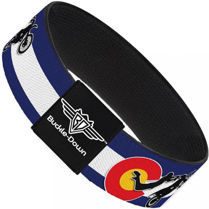 Buckle-Down Elastic Bracelet - Colorado/Freestyle Motocross Superman