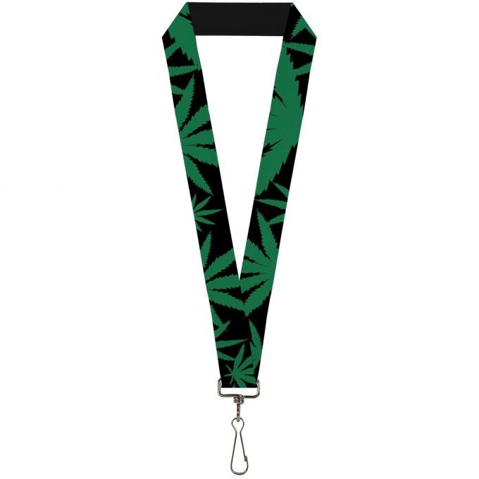 Buckle-Down Lanyard - Marijuana Leaf Close-Up