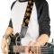 Guitar Strap - Owls Scattered Black/Brown/Yellow