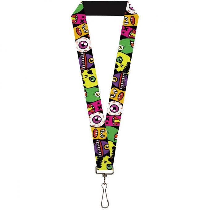 Buckle-Down Lanyard - Monsters C/U Black