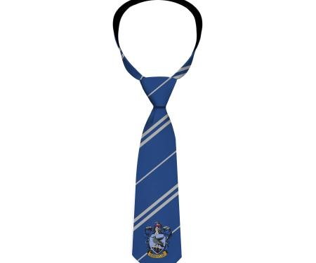 Necktie Standard - RAVENCLAW Crest/Stripe6 Blue/Gray