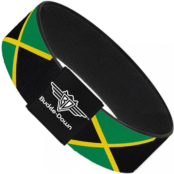 Buckle-Down Elastic Bracelet - Jamaica Flags
