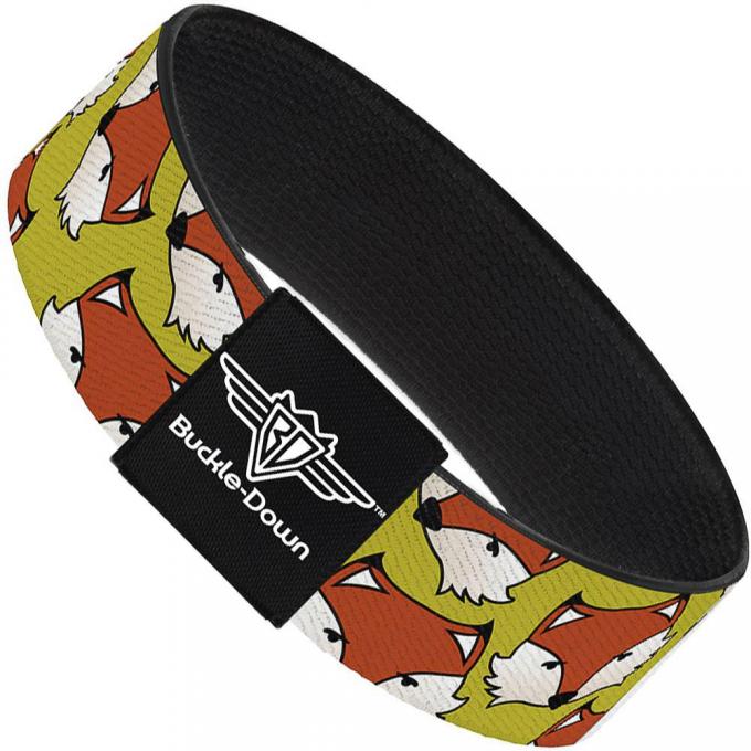 Buckle-Down Elastic Bracelet - Fox Face Scattered Warm Olive2