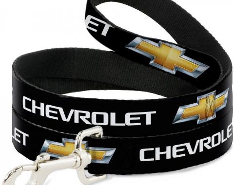 Dog Leash Chevy Bowtie Black/Gold Logo REPEAT