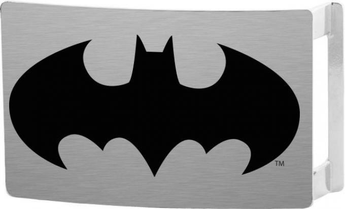 Batman Rock Star Buckle - Brushed Silver/Black