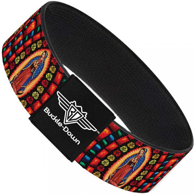 Buckle-Down Elastic Bracelet - Virgen de Guadalupe