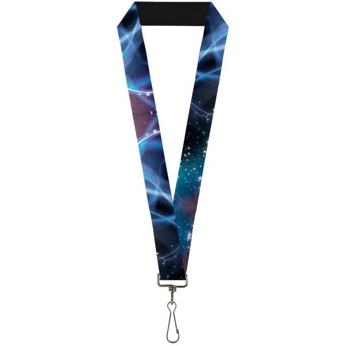 Buckle-Down Lanyard - Galaxy Swirl/Shining Stars