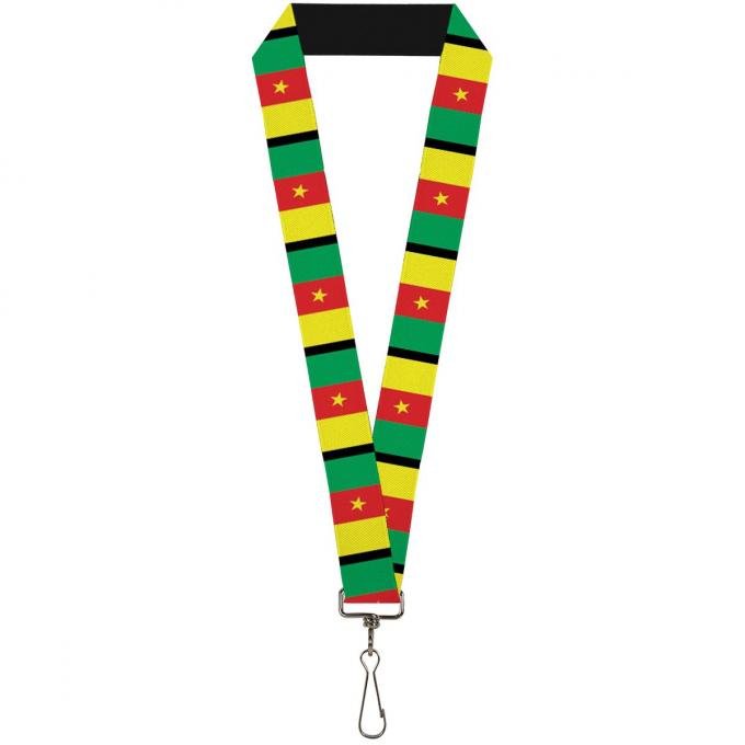 Buckle-Down Lanyard - Cameroon Flags