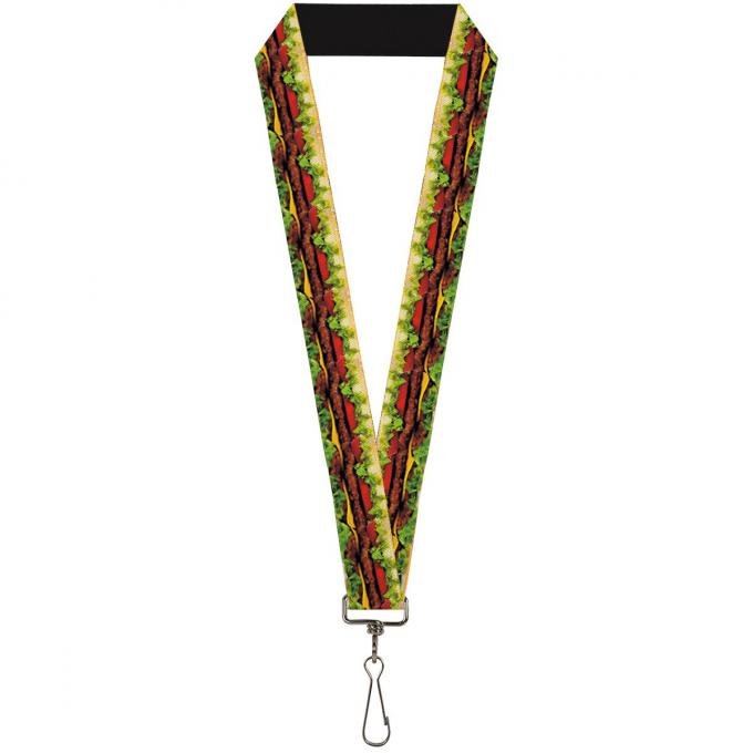 Buckle-Down Lanyard - Hamburger Vivid