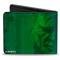 MARVEL AVENGERS 
Bi-Fold Wallet - STAY ANGRY AND HULK OUT!/Hulk Logo + Half Face Greens