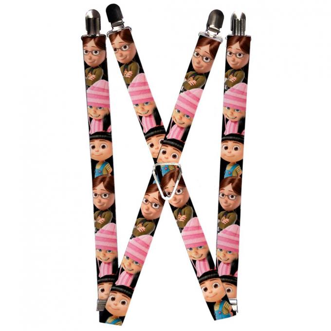 Suspenders - 1.0" - Margo/Edith/Agnes Poses CLOSE-UP Black