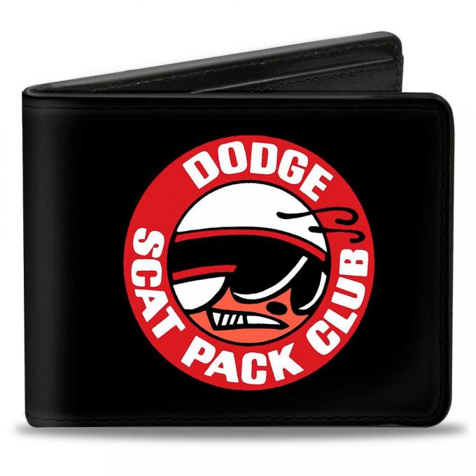 Bi-Fold Wallet - DODGE SCAT PACK CLUB Bumblebee Logo Black/Red/White