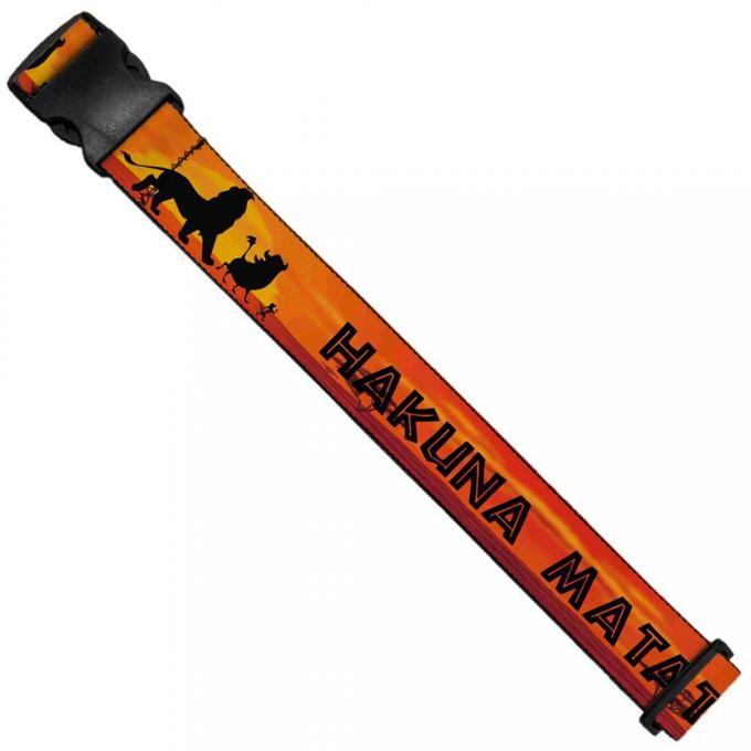 Luggage Strap - Lion King HAKUNA MATATA Sunset Oranges/Black