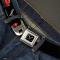 C7 Full Color Black Seatbelt Belt - C7 Logo/Red C7 Side/Front/Rear Views Black Webbing